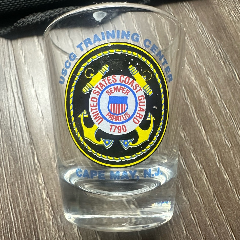 USCG Coast Guard Training Center Shot Glass
